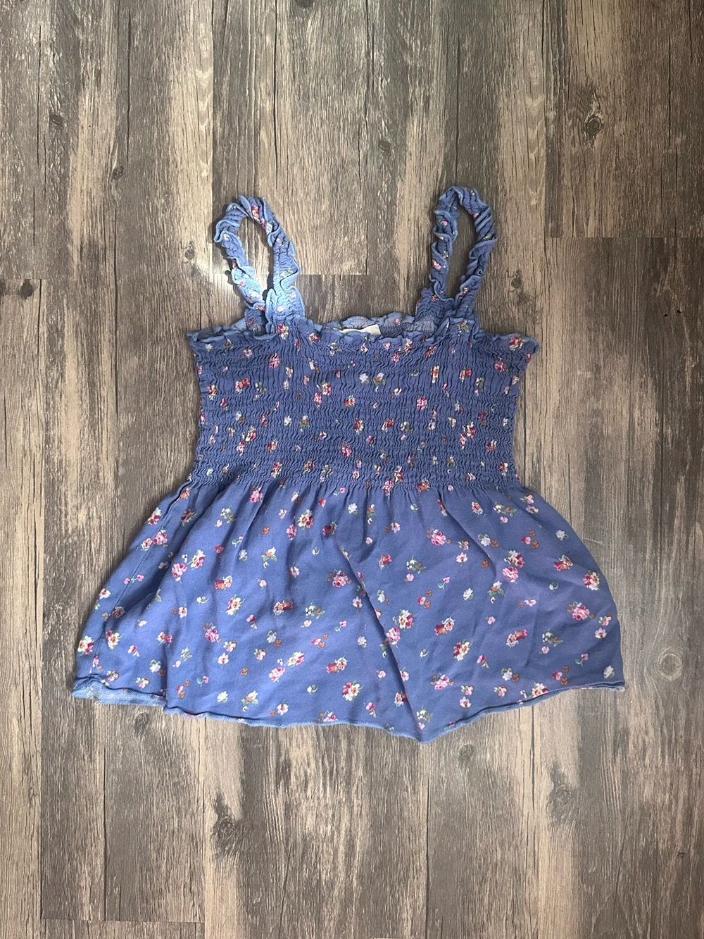 Urban Romantics Smocked Ruched Cami Baby Doll Top Size Small